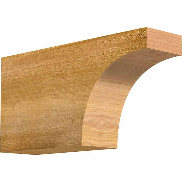 Ekena Millwork Huntington Rough Sawn Rafter Tail, Western Red Cedar, 4"W x 8"H x 16"L RFT04X08X16HUN00RWR - main
